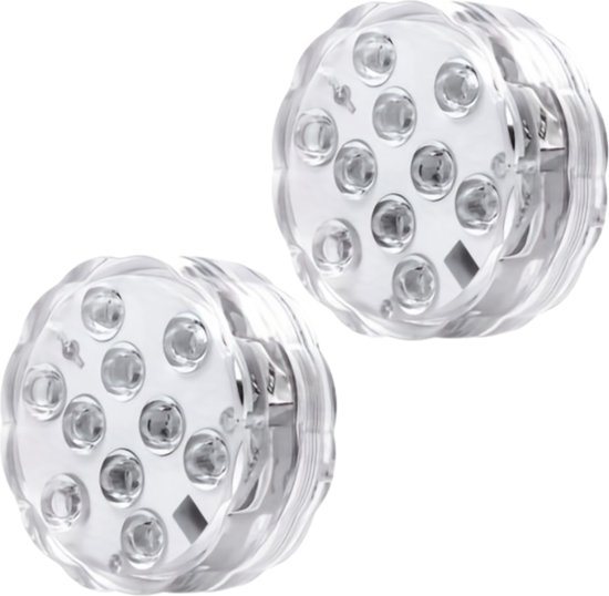 Livano Zwembad Verlichting - Onderwater Verlichting - Drijvende Verlichting - Zwembad Lamp - LED - Vijverlamp - Jacuzzi Lamp - Batterijen - 2 Stuks