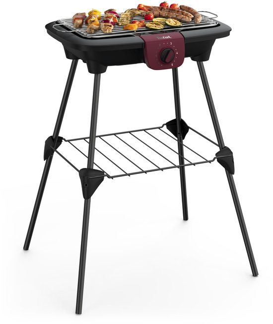 Tefal EasyGrill BG90F5 Elektrische Barbecue - 35x42 cm - 2300W - Met Onderstel - Voor Buiten en Binnen
