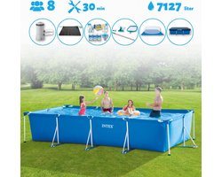 Intex Zwembad - Rechthoekig - 450 x 220 x 84 cm - Blauw