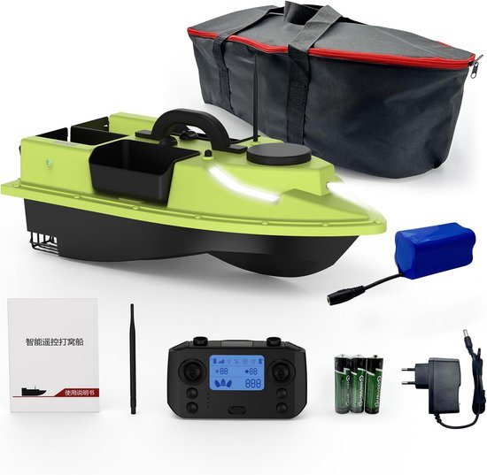 Voederboot met GPS en 600M Bereik - Draadloze Visboot met Hoge Capaciteit