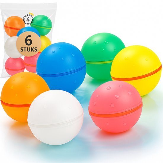 Twenty4seven® Herbruikbare Waterballonnen - 6 Stuks - Magnetisch & Zelfsluitend - Waterspeelgoed