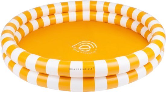 Swim Essentials Zwembad - 100 cm - Yellow Stripes