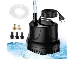 Mini dompelbaarwaterpomp 25W 1500L/u - fontein zwembad tuinwater vistank aquarium - zwart