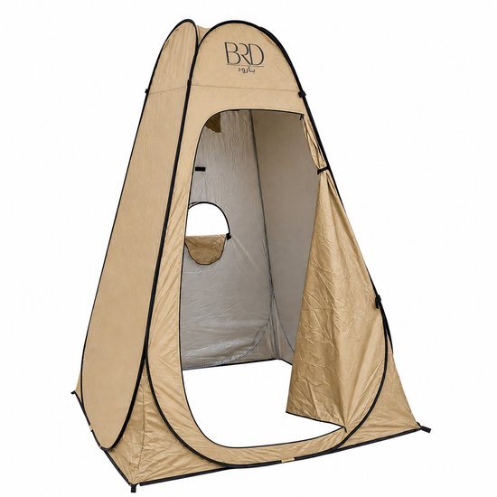 BRD® Outdoor Pop-up Omkleedtent Goud Beige Douchetent Camping WC Tent 150x150x190 cm