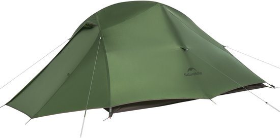 Naturehike Cloud Up 3 PRO – 3 persoons lichtgewicht tent – Waterdichte kampeertent – 20D 3000MM – Inclusief grondzeil – Outdoor trekking koepeltent – Groen