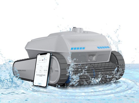 AIRROBO CP402 Zwembadrobot - Zwembad Stofzuiger - Vier Reinigingsmodi - Slimme navigatie - Automatisch parkeren - 150min Looptijd - Incl. NaviClean Technology - Geschikt Voor Zwembaden Tot 300 m²