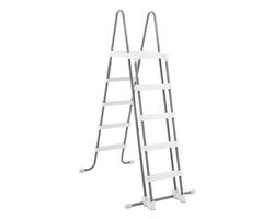 Intex Deluxe zwembad ladder - 132 cm wandhoogte - met verschuifbare treden