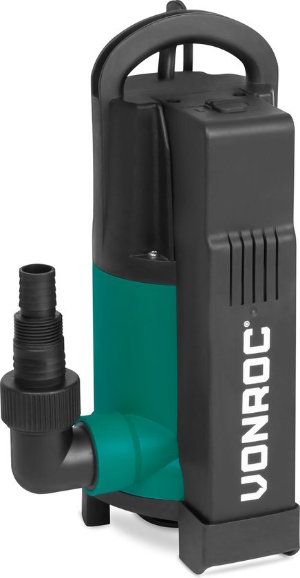 VONROC Dompelpomp - Vuilwaterpomp - Waterpomp – 750W – 14000 l/h – Voor vuil- en schoonwater – Met geïntegreerde vlotter