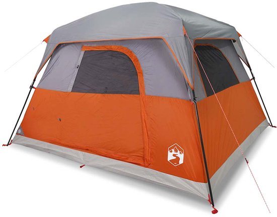 vidaXL - Tent - 4-persoons - waterdicht - oranje