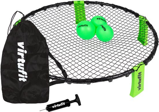 VirtuFit Roundnet RN90 Pro - Geschikt voor Roundball - Met 3 ballen en opbergtas