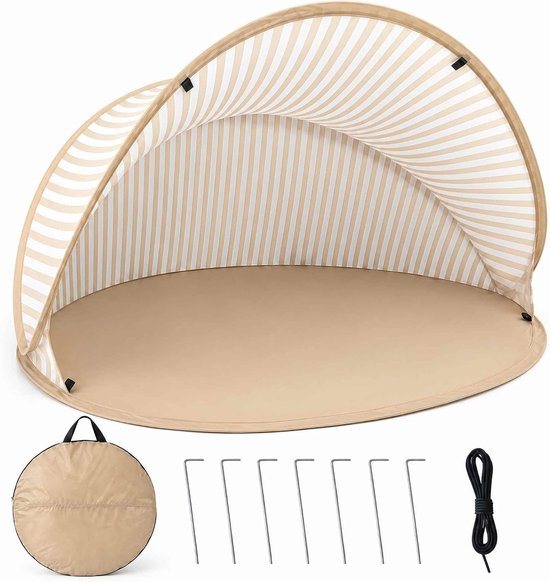 Strand Pop-up Tent - Beach Shelter - Opvouwbaar - UV Beschermd - - Inclusief Opbergtas - 180x125x85 cm