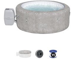 Bestway - Opblaasbare Spa - Lay-Z-Spa AirJet - Zürich - Ø 180 x 71 cm - Voor 2 tot 4 personen - Inclusief pomp, filter & afdekzeil