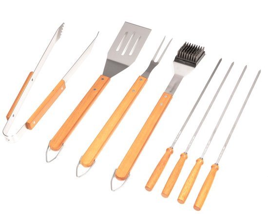 Set van 8 barbecue-accessoires
