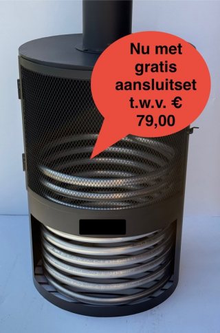 Zwembadverwarming mididrum met aansluitset tot 12.000 liter zwembadkachel zwembadheater