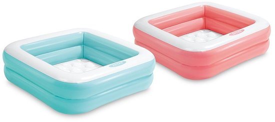 Intex Babybadje 85x85x23 cm Assorti + Reparatiesetje