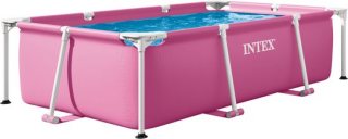 Intex Rechthoekig Opzetzwembad - 220 x 150 x 60 cm kleur roze