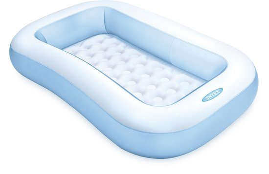 Intex Rechthoekig Opblaaszwembad Blauw - 166 x 100 x 25 cm