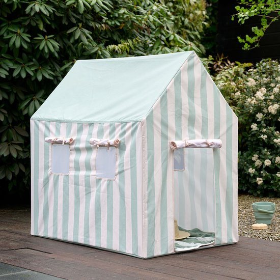 Petite Amélie Speeltent voor Buiten – Mintgroen – UPF 40+ Zonbescherming – Mesh-ramen voor Ventilatie – Weerbestendig