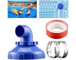 TheLau - Zwembad Inlaatpijp 360° Draaibaar - Vervanging Onderdeel voor Zwembad en Spa - Inclusief Fitting - Intex Bestway - Installatie Accessoires - Hoek Verstelbaar