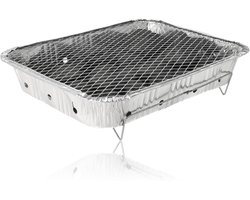 Wegwerp Barbecue – Instant BBQ met Houtskool – Camping Barbecue voor Buiten, Picknick of Balkon – Inclusief Rooster – Barbecue Accessoires – BBQ Kopen