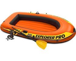 Intex Explorer Pro 300 Opblaasboot - Inclusief peddels en pomp