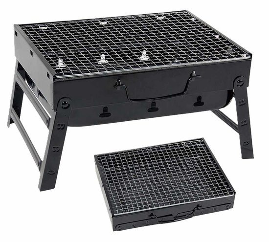 Ceruzo Opvouwbare Barbecue - 35x27 cm -Draagbare Houtskool Grill – Compact-Lichtgewicht
