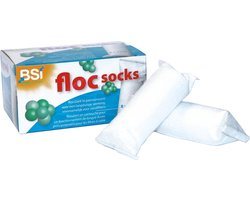 BSI - Floc Socks 8x125 g - Flocculatiekousjes in patroonvorm voor de skimmer van uw zwembad of spa - Langdurige werking - Zwembad - Spa - 1 patroon voor 50 000 l