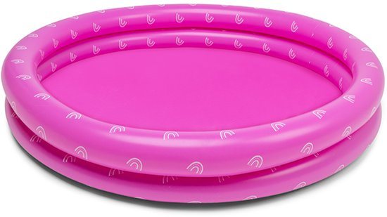 Swim Essentials - Zwembad - Ø100 cm - Roze - Regenboog - baby