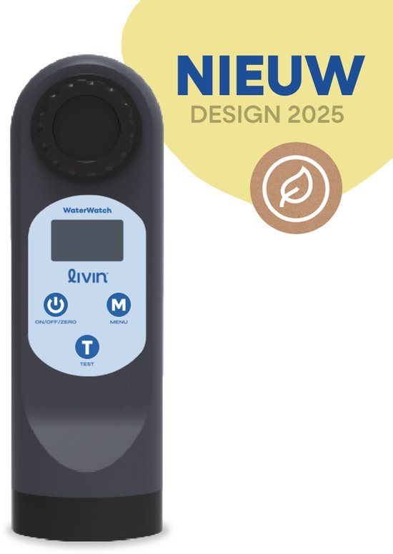 LIVIN Zwembadtester WaterWatch - Zwembadonderhoud - Smart Water Tester - Zwembad Tester - pH Meter Zwembad - Chloor Meter Zwembad - Watertester - Betrouwbaar testen - Met Bluetooth - Eenvoudig in gebruik