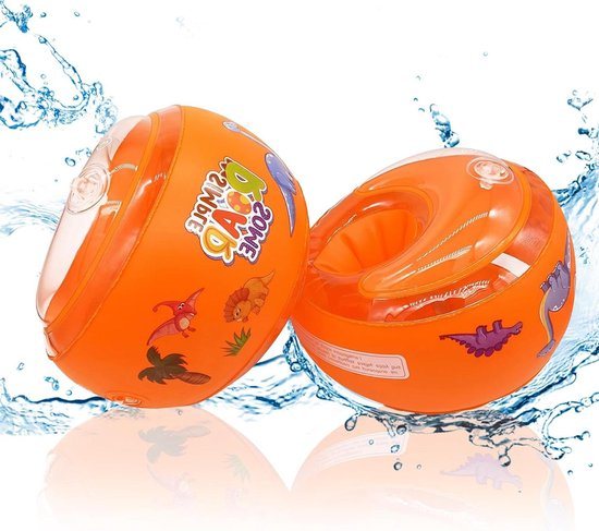Zwemvleugels Kinderen - Zwembandjes Arm - Leren Zwemmen - Veilig 3-kamer Systeem - 10-20 kg - Oranje