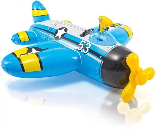 Intex Airplane With Water Gun Ride-On 132x130cm