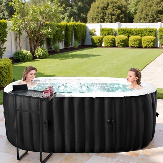 Opblaasbare Hot Tub voor 2 - Zwart - voor 2 Personen – 660L - Medahomestore