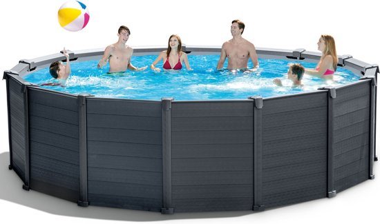 INTEX Zwembadset Graphite Gray Panel 478x124 cm