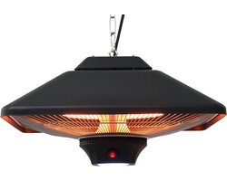 Outsunny Terrasverwarmer - LED-Verlichting - Afstandsbediening - 2000 W