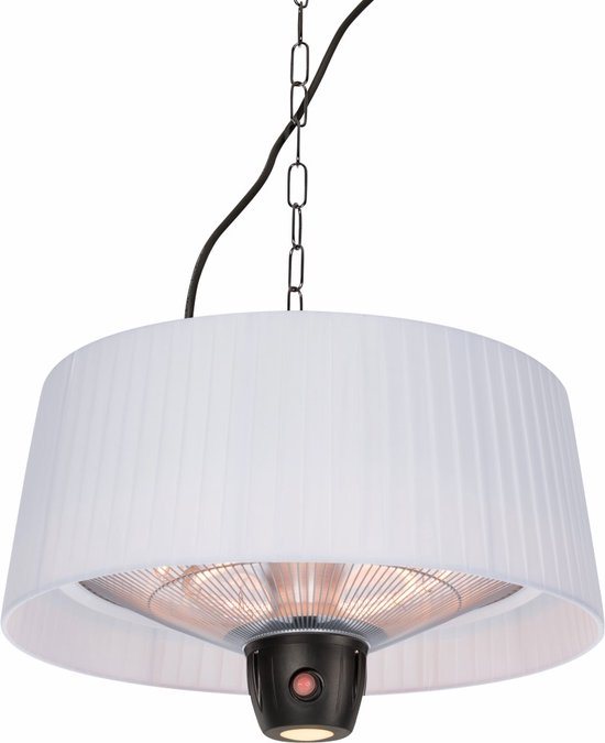 Sunred - Artix - Bright lijn - Wit - Hangend model - Terrasverwarmer - Infraroodstraling - 1500 W – ECO - 3 standen - LED - Afstand bestuurbaar - Elektrische heater
