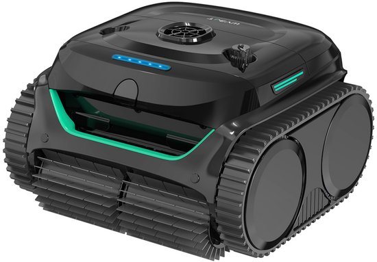WYBOT C2 snoerloze zwembadrobotstofzuiger, wand- en waterlijnreiniging, dubbele reinigingsfiltratie, voor ingegraven zwembaden tot 150m², zwartgroen, Bijgewerkte Nederlandse gebruiksaanwijzing