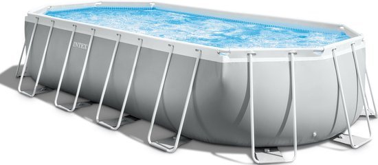 Intex Prism Frame Ovaal Opzetzwembad Set - 610 x 305 x 122 cm met filterpomp