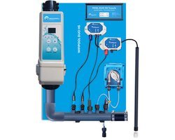 POOLTRONICS WIFI Zoutwatersysteem - Zoutelectrolyse zet zwembadzout om naar Chloor met Automatische Ph dosering - Zwembad Waterbehandeling systeem op Zoutwater - Zwembaden tem 50m³ - 16 g/u - MET FLOWSWITCH EN LEVELSWITCH - MET WIFI besturing