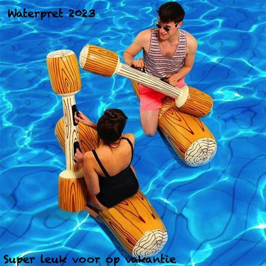 Opblaasbare Boomstammen Spel - Water Fun - Water Plezier - Zomer - Zwembad - trendy - Hip - Spelen - Water Pret - WaterSport