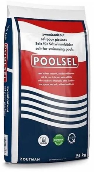 Zwembadzout Poolsel 25 kg – Hoogwaardig zout voor zoutelektrolyse zwembaden
