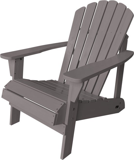 AXI Carmen Adirondack Stoel – Houten loungestoel met armleuningen – Hoge rugleuning - 90,5x78,4x93cm